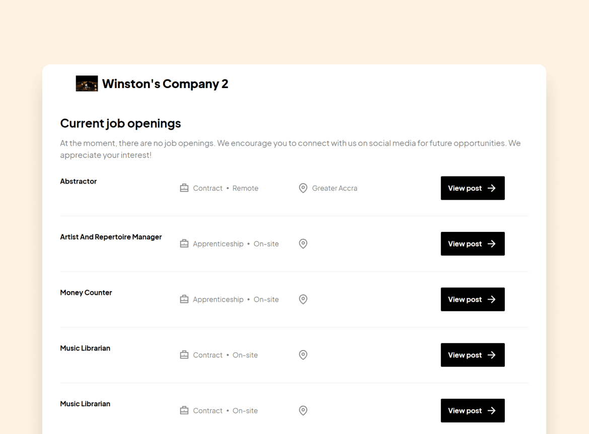 Dedicated Careers Pages